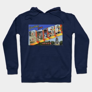 Greetings from Boise, Idaho - Vintage Large Letter Postcard Hoodie